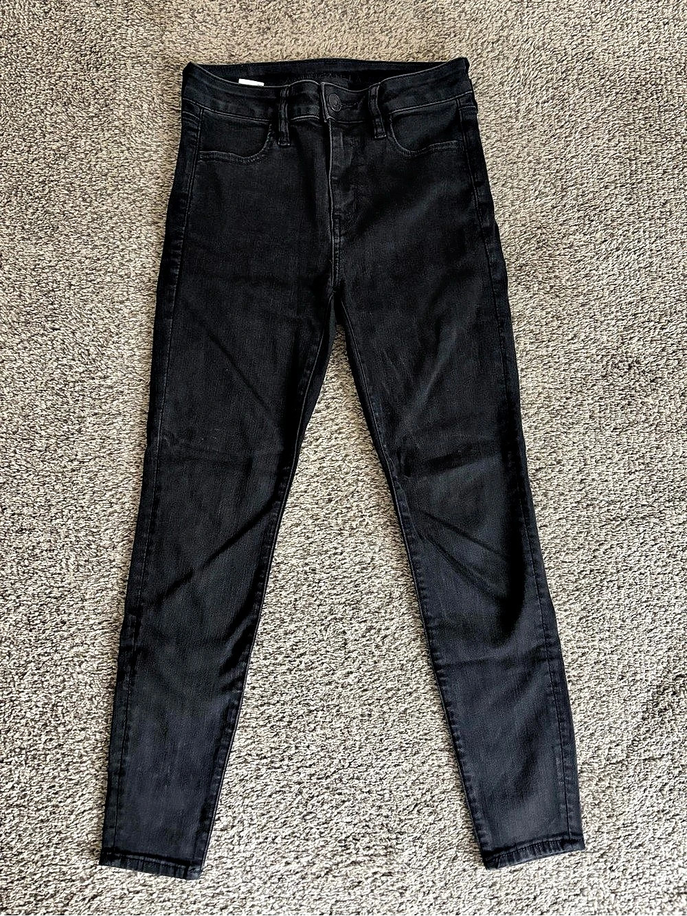 American Eagle Ne(x)t Level Stretch Hi-Rise Jegging 4 Short | Black
